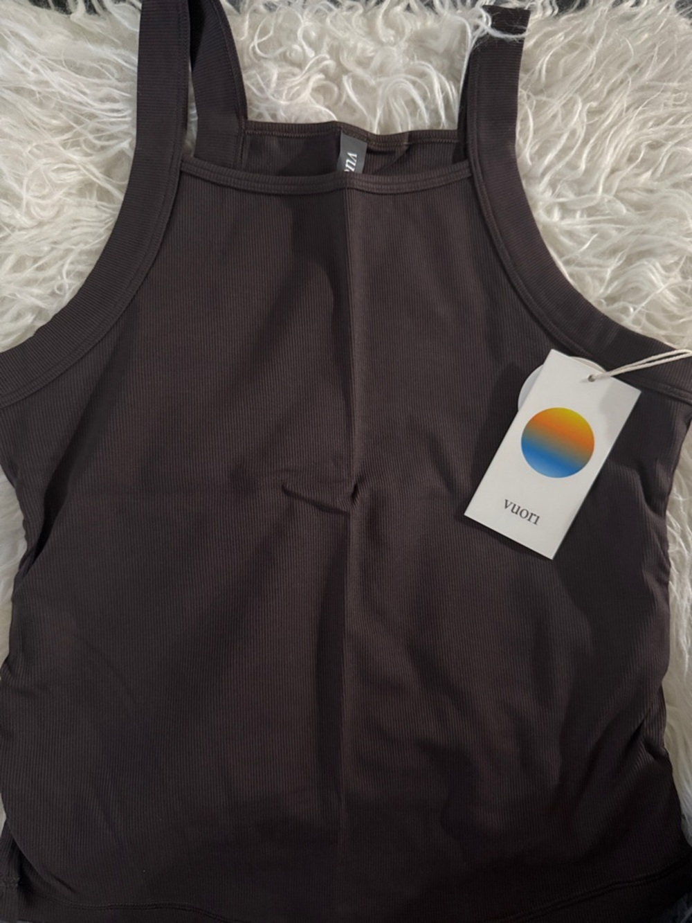 Vuori Women's Pose Cooper Tank- French Roast (Brown)